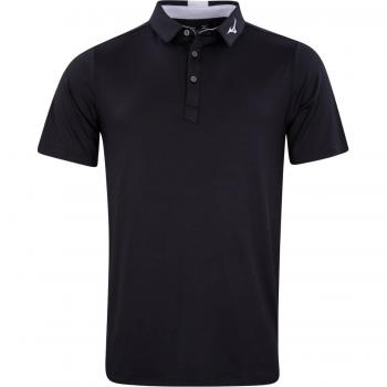 Mizuno Crested Unisex Polo Shirt Black 2XL