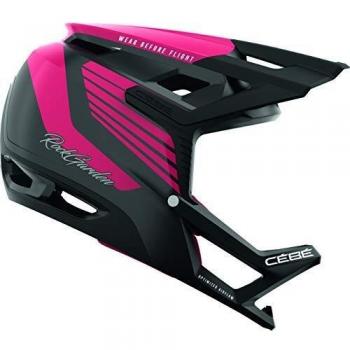 Cébé RockGarden Cascos de Ciclismo Adultos Unisex Matt Black Burgundy 59-63cm, 59-63 cm
