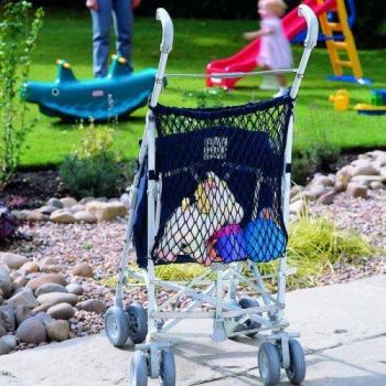 Clippasafe Bolsa con Red para Carrito de Bebé - Negro
