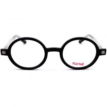 Kartell KL015V 02 Men's Eyeglasses Black Size 46 - Blue Light Block Available