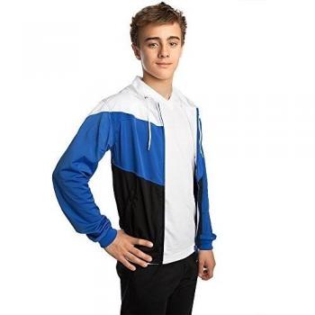 Profesionales Kid 's Chaqueta de deporte, color azul/negro, 2 X L