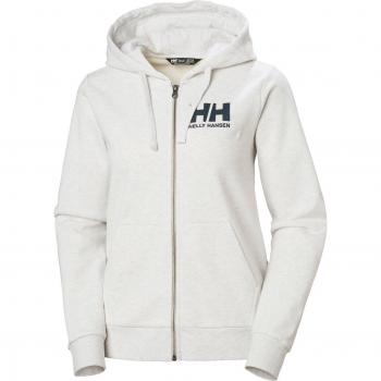 Helly Hansen Women's Logo Full Zip Hoodie 2.0 - Nimbus Cloud Melange