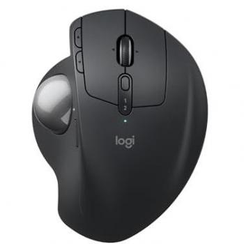 Logitech MX Ergo S - Ratón Trackball Inalámbrico Ergonómico con 6 Botones Programables y Recarga USB-C, Color Grafito