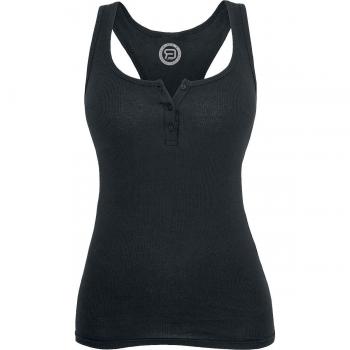 R.E.D. by EMP Button Tanktop Top Mujer Negro XXL