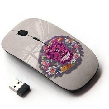 KOOLmouse [ Ratón óptico 2.4G inalámbrico ] [ Candy Skull 4 9 ]