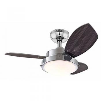 Westinghouse Ceiling Fans Wengue Ventilador de Techo R7s, 80 W, Cromo