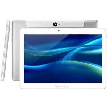 Sunstech - Tablet 10.1 de 32GB con 3G, Procesador Quad Core y Dual SIM SO: Android 8.1, Color Plata