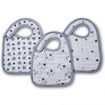 Aden + Anais Twinkle - Pack de 3 baberos, unisex