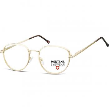 Montana Eyewear MM589 MM589B Armazones para Hombre Dorados, 52 Lentes Recetadas, Gafas Recetadas para Hombre