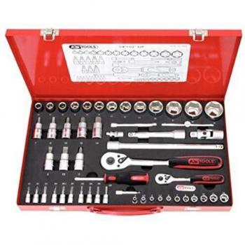 KS Tools 917.4052 1/4+1/2 Juego de llaves de vaso, 52 pzs