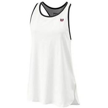 Wilson Mujer, W SINCE 1914 TANK, Camiseta de tenis tirantes, Algodón, Blanco, Talla M, WRA784302