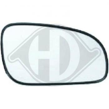 Cristal de espejo retrovisor exterior DIEDERICHS 7661026