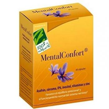 100% Natural MentalConfort complemento alimenticio 60 cápsulas
