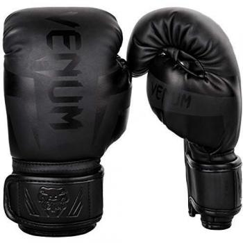Venum Elite - Guantes de Boxeo Unisex para niño, Negro/Negro, FR: S