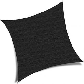 HAIKUS Toldo Vela Cuadrado 2x2 m, Vela de Sombra HDPE, Transpirable, Resistente y 95% Protección Rayos UV para Exterior, Jardín, Terrazas