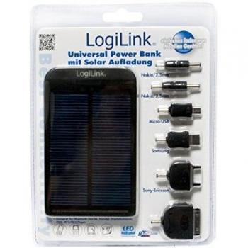 LogiLink PA0055 - Cargador universal solar con 7 varios adaptadores