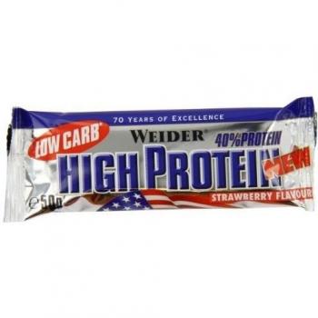 Weider 40% high protein low carb bar, 25 barritas de 50g