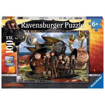 Ravensburger 100-Piece How to Train Your Dragon 2 Puzzle featuring Toothless and Friends