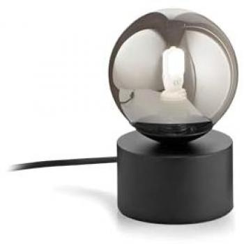 Lámpara de Mesa Perlage TL1 Negro, 1 Luz G9, Interruptor Integrado, Diseño Contemporáneo