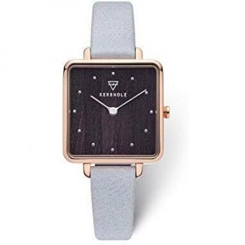 Reloj de Mujer Curbholz MELI2474 de Madera, Diseño Elegante, Impermeable, Azul Pálido
