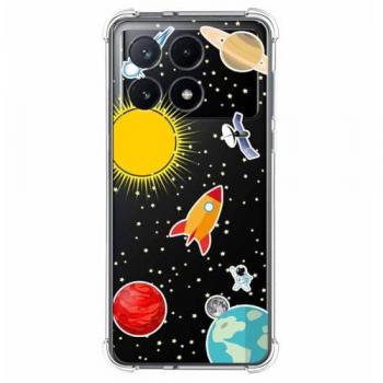 Funda Antigolpes de Silicona para Xiaomi Poco F6 Pro 5G con Diseño Espacial