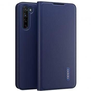 Funda para OPPO Find X2 Lite PU Flip Cover Azul Marino