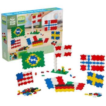 Plus-Plus Aprende a Construir Banderas del Mundo (3932) Juego de Construcción