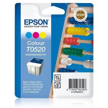 Cartucho de Tinta Epson S020089 S020191 C13T05204010 para Impresoras Stylus Color 400, 600, 800, 1520, 440, 460, 640,