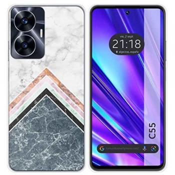 Funda Silicona Personalizada para Realme C55 Diseño Mármol 05