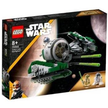 LEGO Star Wars 75360 Caza Estelar Jedi de Yoda con Minifigura de Yoda, Espada Láser y Figura del Droide R2-D2, Juego de Construcción (253 Piezas