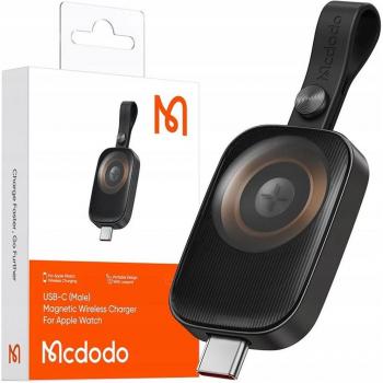 Cargador Magnético USB-C McDodo CH-4993 para Apple Watch 8/9 SE Ultra, Accesorios de Smartwatch, Negro