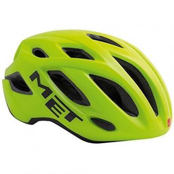 MET Idolo Fahrrad Helm Rennrad Komfort Style MBT Road Bike Belüftet Rad Sport LED Licht Inmould, 570012, Farbe Neon Gelb, Größe M