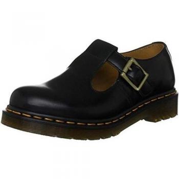 Dr. Martens Women's Polley Black Smooth Leather Mary Jane Shoes Size 39