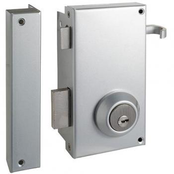 Cerradura Monopunto TS10 Cilindro Fijo Izquierda Plata