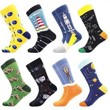 BISOUSOX Calcetines Estampados Hombre,Hombres Ocasionales Calcetines Divertidos Impresos de Algodón de Pintura Famosa de Arte Calcetines,Calcetines de Colores de moda