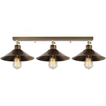 Plafón Berceste N-661, oro antiguo, metal, 3 luces
