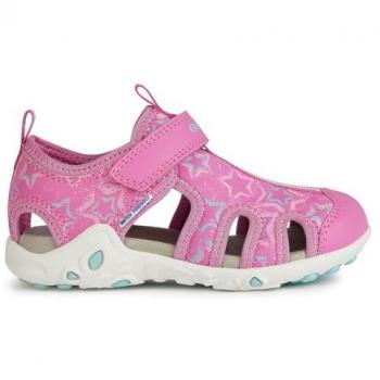 Sandalias Niña Geox J Whinberry G, Fucsia, con Velcro, Talla 37