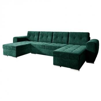 Sofá rinconero Arvada 117, con función de descanso y caja de ropa de cama, dimensiones 326 x 157 x 97 cm
