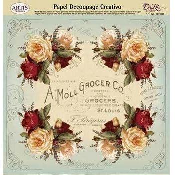 Dayka Trade Papel Decoupage, Multicolor, 32 X 31 Cm