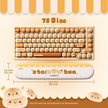 Ergonomic Pudding Wrist Rest Pad - Soft Foam & Lycra for Pain Relief