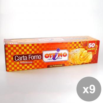 Set 9 OTTIMO Carta Forno Box 50Mt 330X41 - Accessori