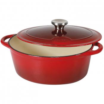 Cazuela Sitram Rojo/Blanco Acero Esmaltado Ø 36 cm 9 L