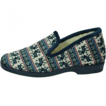 361 ZAPATILLAS CUTILLAS MARINO - Calzado de casa para mujer, talla 36