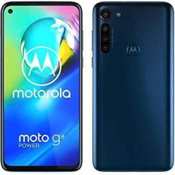 Motorola Moto G8 Power (Pantalla de 6,4 FHD+ o-notch, procesador Qualcomm Snapdragon SD665, cámara principal de 16MP, cámara macro de 2MP, batería de 5000 mAH, Dual SIM, 4/64GB, Android 10), Azul