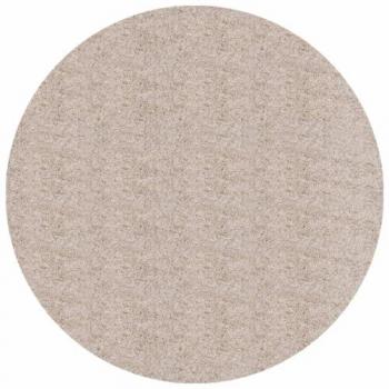 Alfombra Shaggy Moderna PAMPLONA Beige Ø 100 cm, peluda de pelo largo, adecuada para calefacción por suelo radiante, esponjosa y decorativa para salón