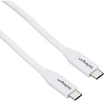 StarTech.com USB C to USB C Cable - 13 ft / 4m - 5A PD - M/M - White - USB 2.0 - USB-IF Certified - USB Type C Cable - USB C Charging Cable