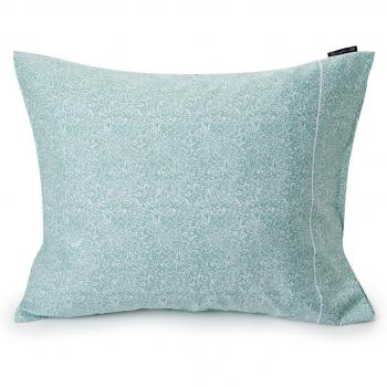 Lexington satén funda de almohada, blanco/verde, único
