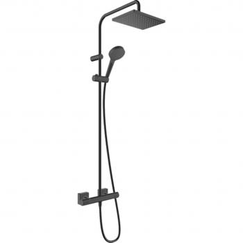 Hansgrohe Vernis Shape Showerpipe 230 1jet con termostato, color negro mate (26286670)