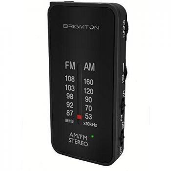 Brigmton BT-224 Portátil Analógica Negro - Radio