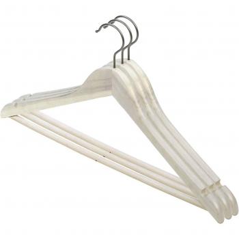 Domopak Pack 3 Perchas De MaderaNatural Claro45 cm
